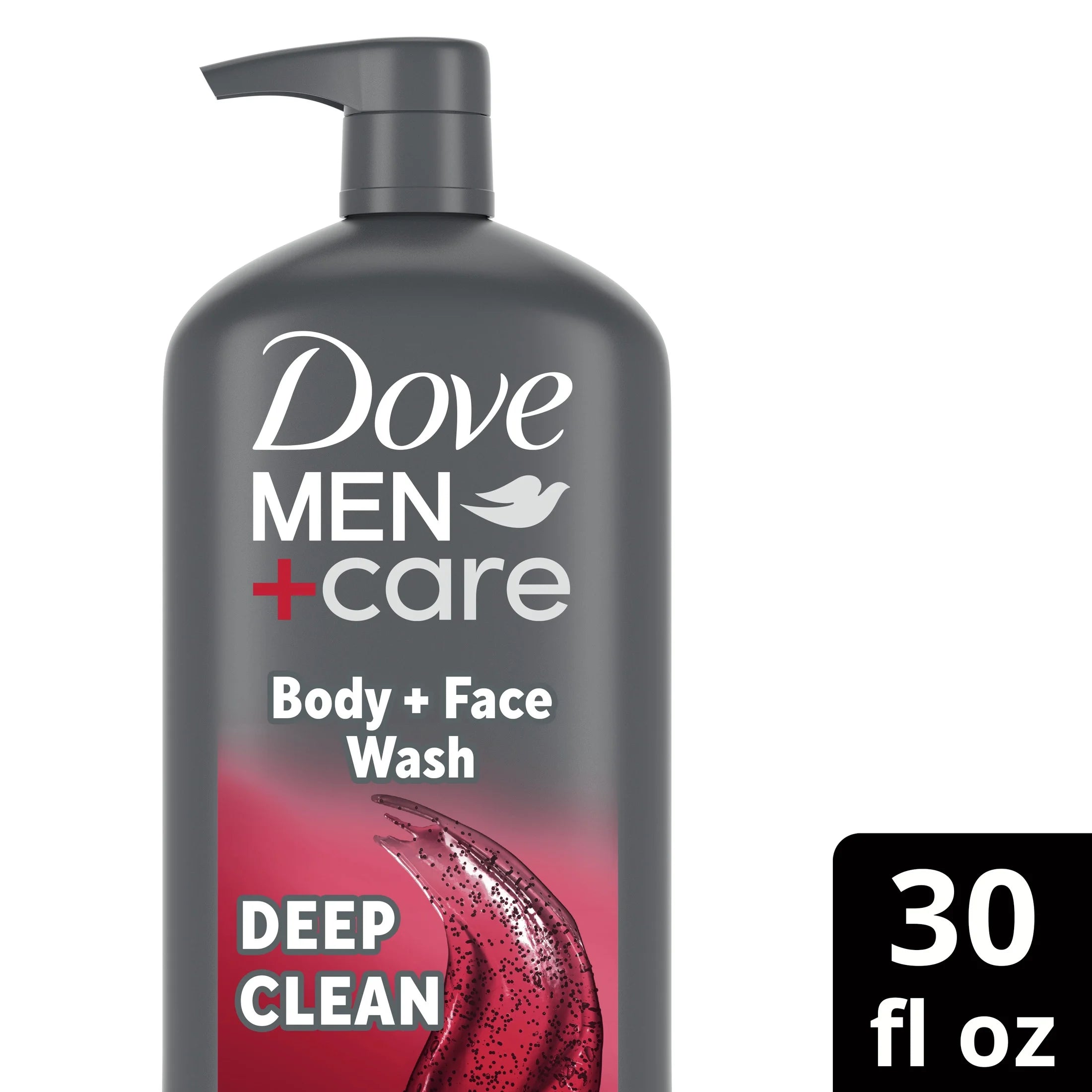 Men+Care Exfoliating Deep Clean Face & Body Wash for Men, Citrus + Cedarwood, 30 Oz
