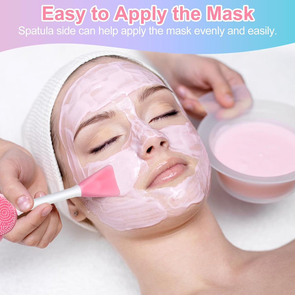Silicone Face Scrubber Face Mask Brush Exfoliating Lip Cleansing Facial Cleansing/Wash Brush Exfoliator Blackhead Skin Care Tool Makeup Removes Dead & Dry Skin for Women Grils Men