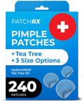 Pimple Patches for Face (240 Patches), Hydrocolloid Acne Patches with Tea Tree Oil, Pimple Stickers - Acne Pimple Patches for Face - Zit Patches