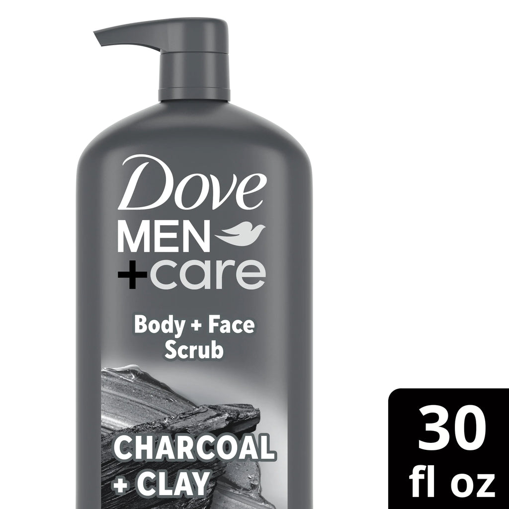 (4 Pack)  Elements Liquid Body Wash and Face Wash Charcoal + Clay Nourishing Cleanser, 30 Oz