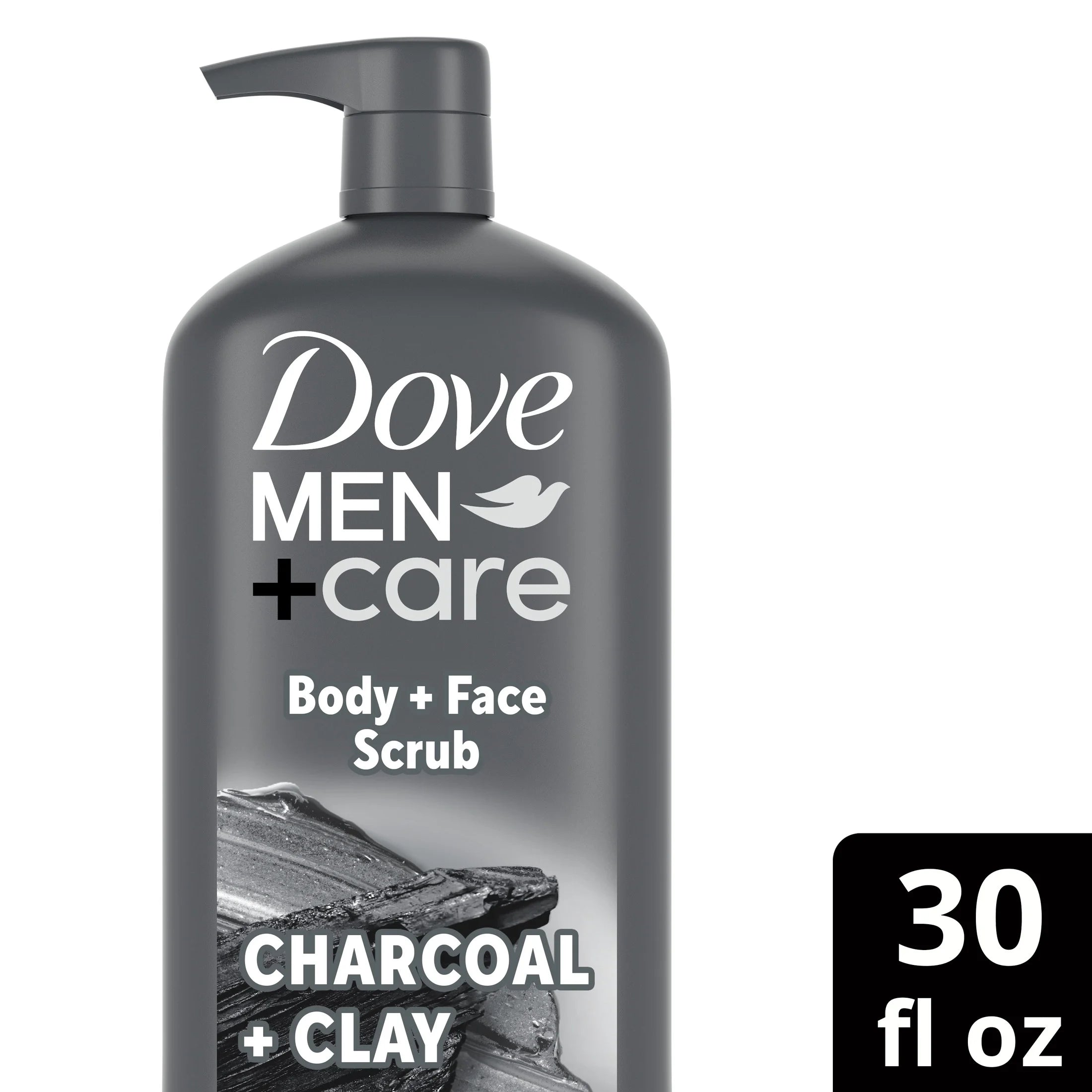 (4 Pack)  Elements Liquid Body Wash and Face Wash Charcoal + Clay Nourishing Cleanser, 30 Oz
