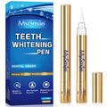 Premium 35%CP Teeth Whitening Pen, Teeth Whitening Kit, 2 X 4Ml Enhanced Formula Whitening Gel Refills (Gold), Enamel Safe, Remove 10 Years of Stains